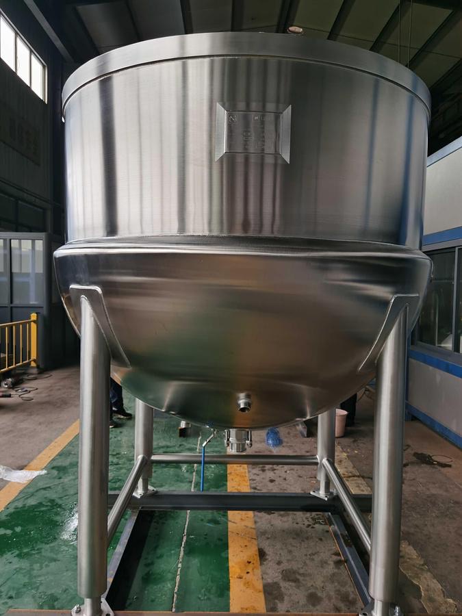 500 Gallon Stainless Steel Bare Jacketed Kettle