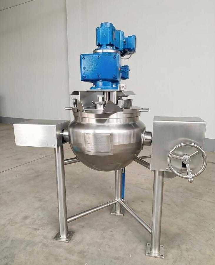 25 Gal Tiltable Scraped Surface Mixing Cooker