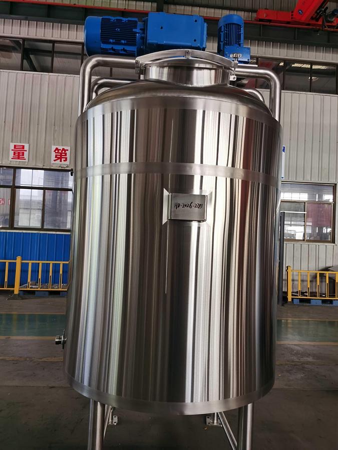 550 Gallon Jacketed Buffer Tank-Scraper Blade & Vertical Auger Agitator